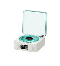 Retro Turntable Speaker Wireless Bluetooth-compatible 5.0 Vinyl Record Player Stereo Sound With White Noise RGB Projection Lamp Effect - Volt Tech Depot