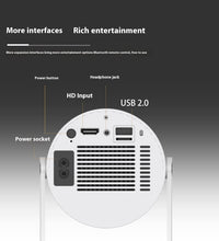 Portable Projector Small Straight Projector For Home Use 180 Degrees Projection Angle Automatic Focus Home Video Projector - Volt Tech Depot