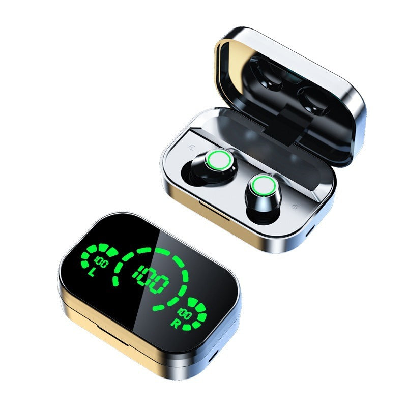 YD03 Wireless Bluetooth-compatible Headset TWS Large Screen Smart Digital Display In Ear Breathing Light - Volt Tech Depot