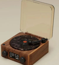 Retro Turntable Speaker Wireless Bluetooth-compatible 5.0 Vinyl Record Player Stereo Sound With White Noise RGB Projection Lamp Effect - Volt Tech Depot