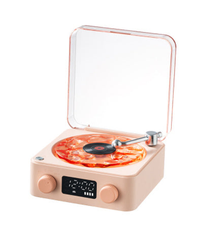 Retro Turntable Speaker Wireless Bluetooth-compatible 5.0 Vinyl Record Player Stereo Sound With White Noise RGB Projection Lamp Effect - Volt Tech Depot
