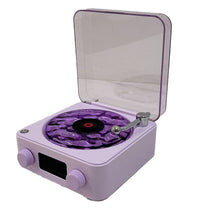 Retro Turntable Speaker Wireless Bluetooth-compatible 5.0 Vinyl Record Player Stereo Sound With White Noise RGB Projection Lamp Effect - Volt Tech Depot