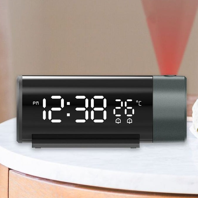 USB Charging Electronic Projection Dual Alarm Clock - Volt Tech Depot