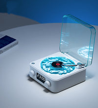 Retro Turntable Speaker Wireless Bluetooth-compatible 5.0 Vinyl Record Player Stereo Sound With White Noise RGB Projection Lamp Effect - Volt Tech Depot