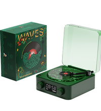 Retro Turntable Speaker Wireless Bluetooth-compatible 5.0 Vinyl Record Player Stereo Sound With White Noise RGB Projection Lamp Effect - Volt Tech Depot