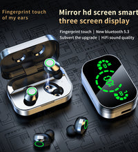 YD03 Wireless Bluetooth-compatible Headset TWS Large Screen Smart Digital Display In Ear Breathing Light - Volt Tech Depot
