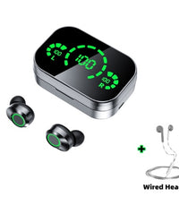 YD03 Wireless Bluetooth-compatible Headset TWS Large Screen Smart Digital Display In Ear Breathing Light - Volt Tech Depot